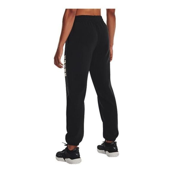Under Armour Women's Sz S Black Project Rock Heavyweight Terry Jogger Pants $90 - Picture 13 of 13